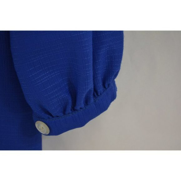 Vintage Trade Coat or Dress Blue with White and Red Stripes Zip Up - Picture 5 of 10